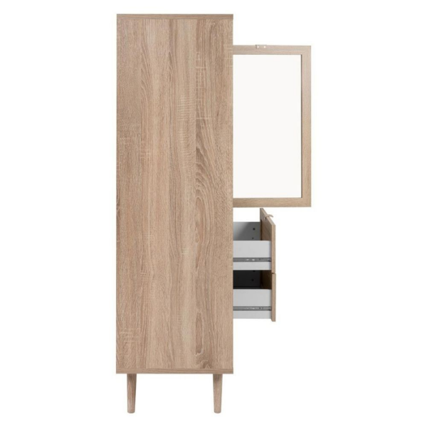 Credenza Bali 53ANEW 2 ante e 2 cassetti effetto vimini - immagine 4