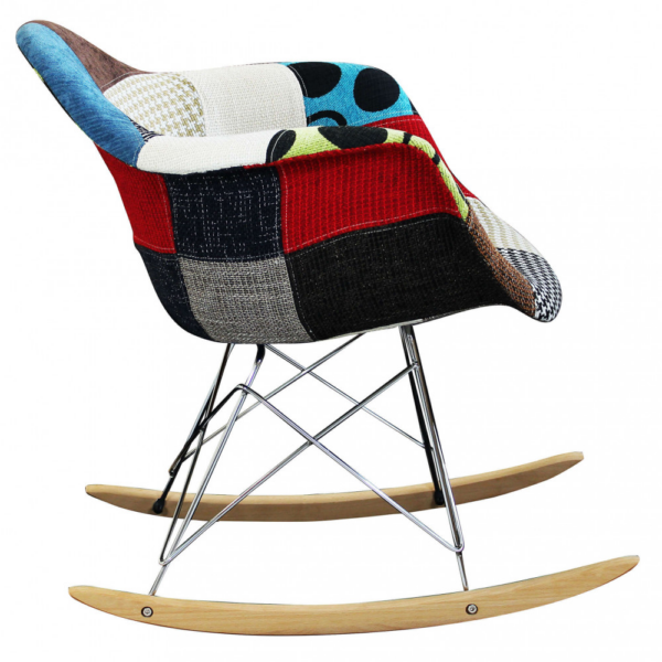 Set di 4 POLTRONE DONDOLO MORITZ PATCHWORK - immagine 3