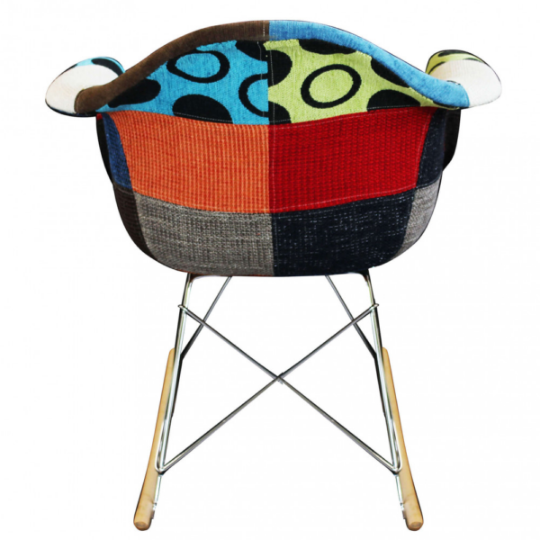 Set di 4 POLTRONE DONDOLO MORITZ PATCHWORK - immagine 4