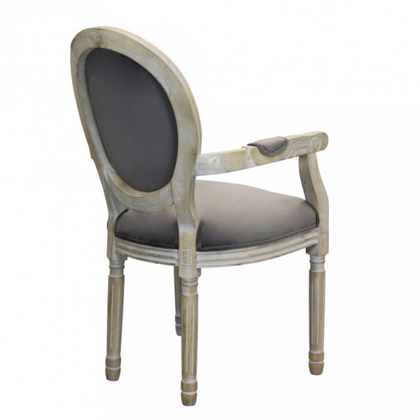 Set di 2 POLTRONE CONSTANCE IN VELLUTO TAUPE - immagine 4