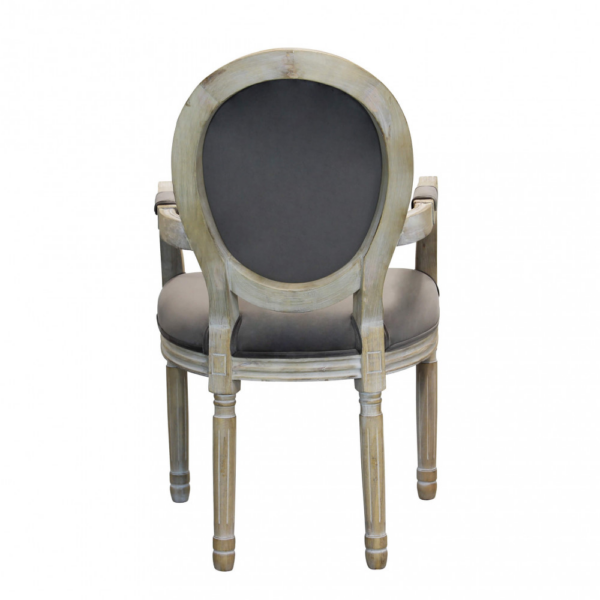 Set di 2 POLTRONE CONSTANCE IN VELLUTO TAUPE - immagine 5