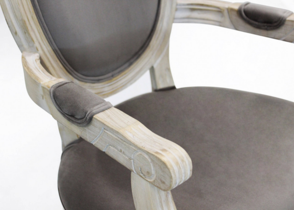 Set di 2 POLTRONE CONSTANCE IN VELLUTO TAUPE - immagine 6