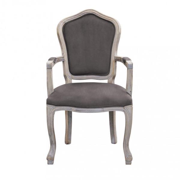 Set di 2 POLTRONE CHARLENE IN VELLUTO TAUPE - immagine 2