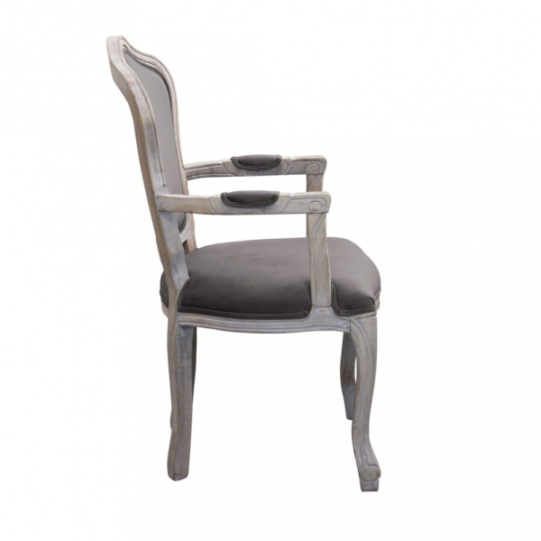 Set di 2 POLTRONE CHARLENE IN VELLUTO TAUPE - immagine 3