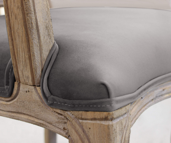 Set di 2 POLTRONE CHARLENE IN VELLUTO TAUPE - immagine 5