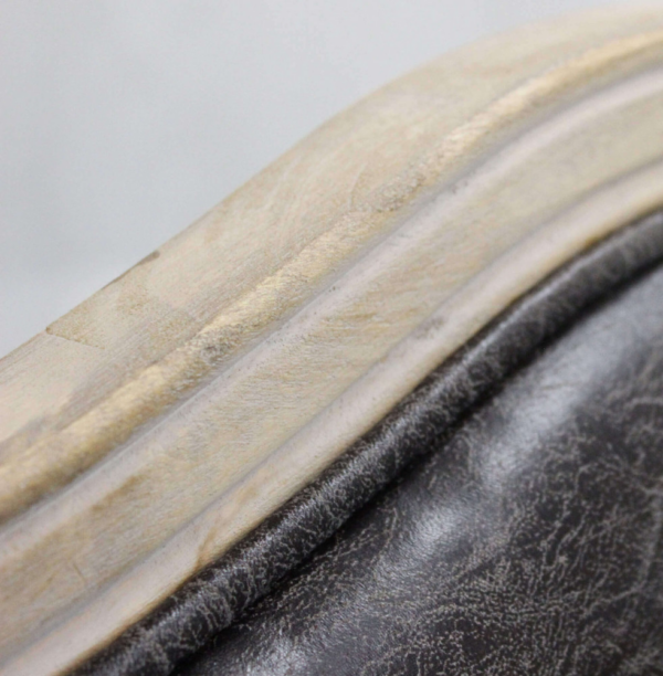 POLTRONA CHRISTY IN ECOPELLE VINTAGE GRIGIO - immagine 5