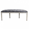 Set di 2 PANCA MARGI IN IN ECOPELLE VINTAGE GRIGIO - immagine 3