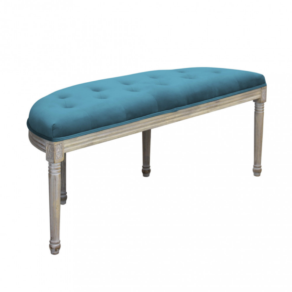 Set di 2 PANCA MARGI IN VELLUTO BLU - immagine 4