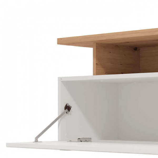 PORTATV ARCTIC BIANCO, ROVERE ARTIGIANO E BIANCO GLOSS - immagine 7