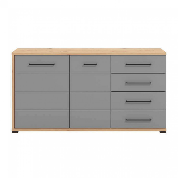 MADIA LISABON ROVERE ARTIGIANO E GRIGIO GRAFITE - immagine 2