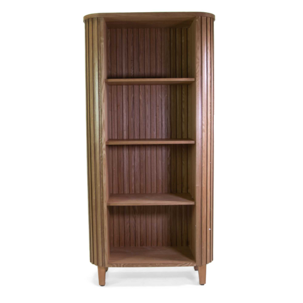 Mobile libreria legno Prana 4 ripiani cm 90x40h185 - immagine 2