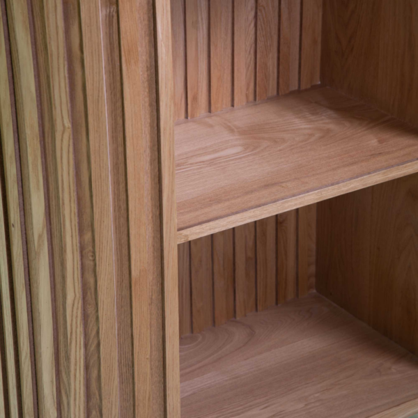 Mobile libreria legno Prana 3 ripiani cm 80x35h130 - immagine 4