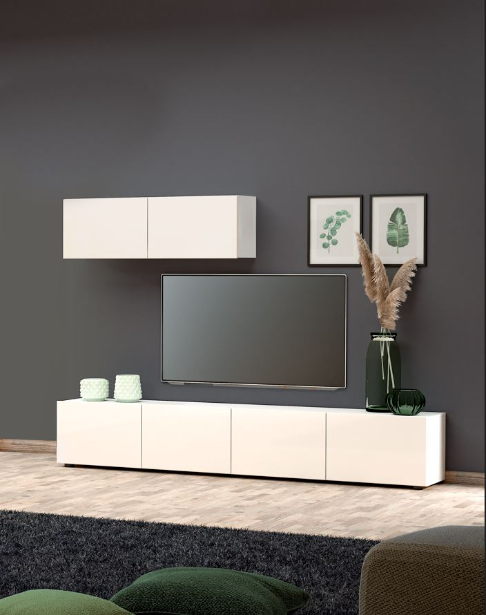 tv lowboard con 4 ribalte