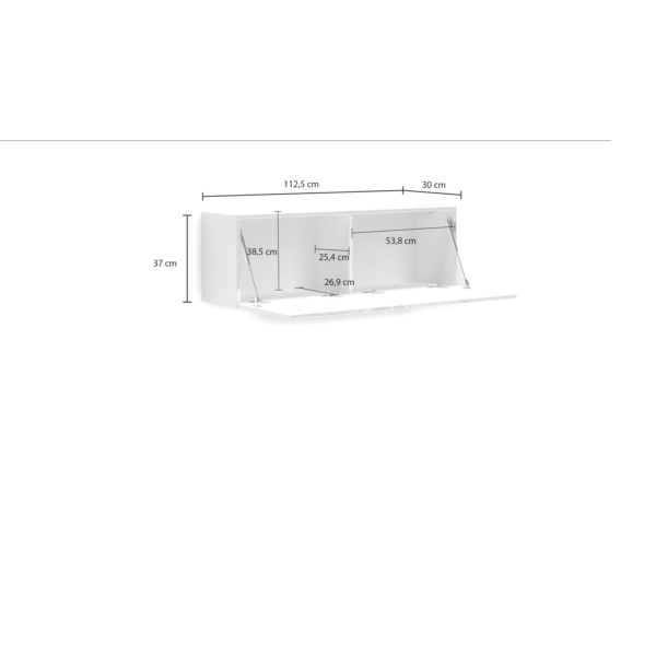SET TV LOWBOARD +pensile MISTER GIORNO made in Italy - immagine 2