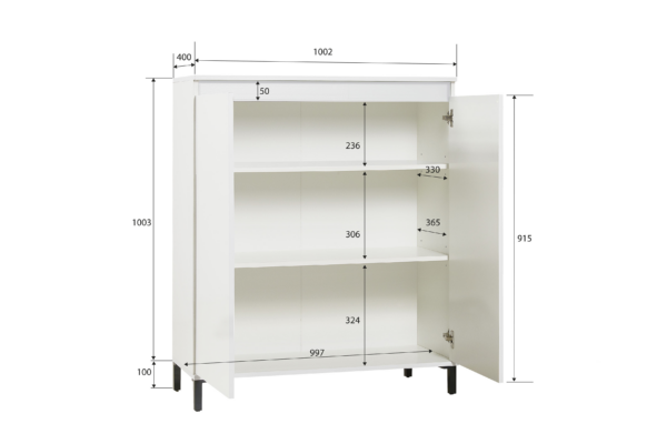 Highboard a 2 ante GENIO made in Italy - immagine 2