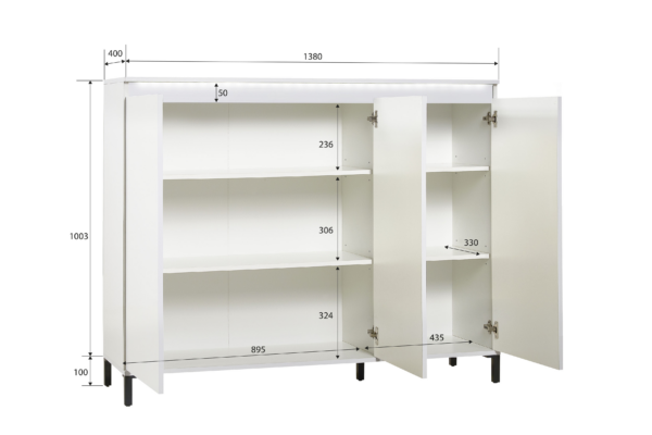 Credenza a 3 ante XL GENIO made in Italy - immagine 2