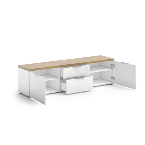 TV Lowboard 180 con 2 cassetti e 2 ante IDEA 24 - immagine 2