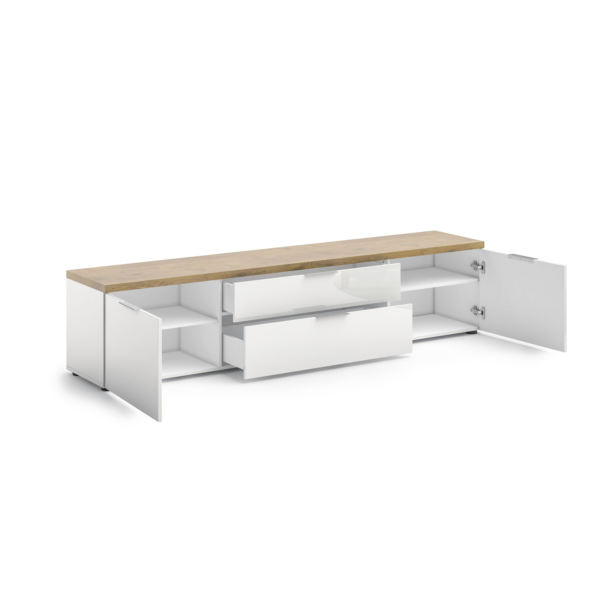 TV Lowboard 220 con 2cassetti e 2 ante IDEA 24 - immagine 2