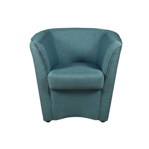 Poltrona Tago in tessuto azzurro Enzo 18 - immagine 2