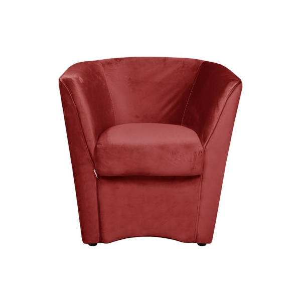 Poltrona Tago in tessuto rosso Riviera 10 - immagine 2