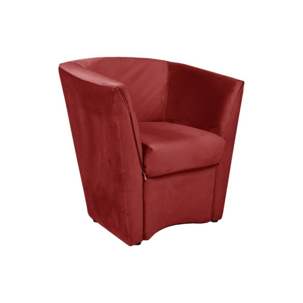Poltrona Tago in tessuto rosso Riviera 10 - immagine 3