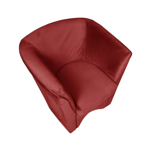 Poltrona Tago in tessuto rosso Riviera 10 - immagine 4