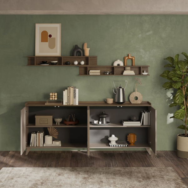 Madia Polan 4 ante colore bronzo e mercure - immagine 3