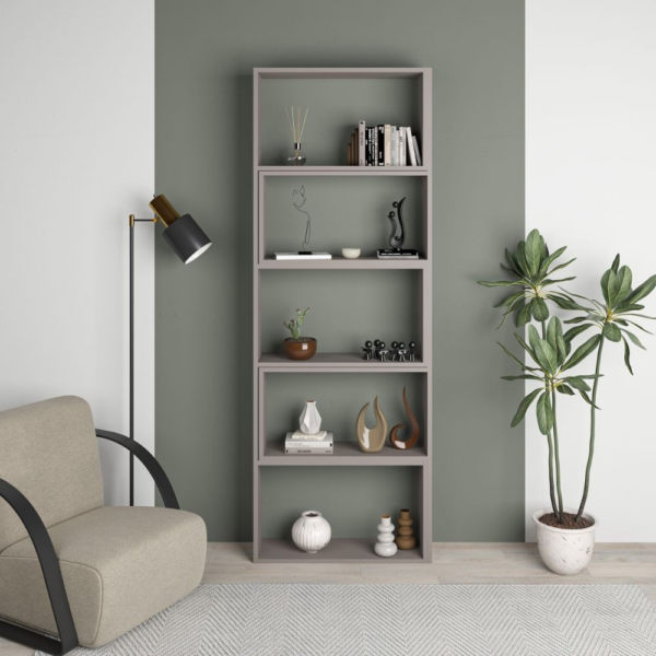 Libreria Wish estensibile angolare light mocha 200h - immagine 2