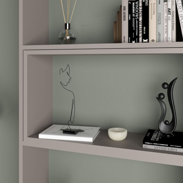 Libreria Wish estensibile angolare light mocha 200h - immagine 6