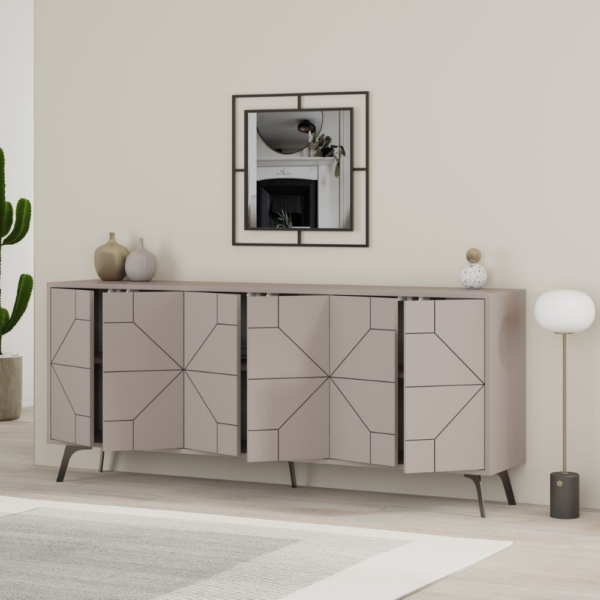 Madia 6 ante Dune 183 cm. colore light mocha - immagine 3