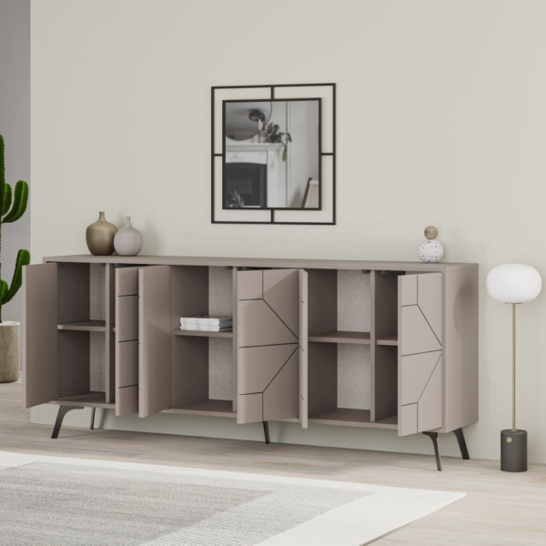 Madia 6 ante Dune 183 cm. colore light mocha - immagine 4