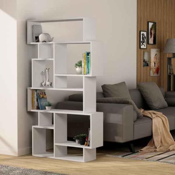 Libreria orizzontale Karmato bifacciale bianco - immagine 4