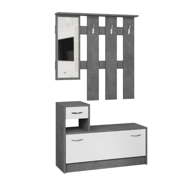 Mobile ingresso Rudolf bianco retro grey - immagine 5