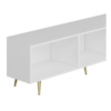 Base porta tv Jose colore bianco con inserti dorati - immagine 9