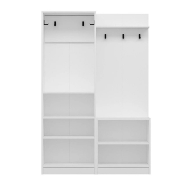Armadio ingresso Dante con appendiabito colore bianco - immagine 6