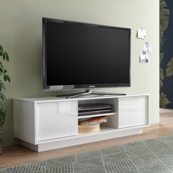 Base tv Ice colore bianco lucido - immagine 2