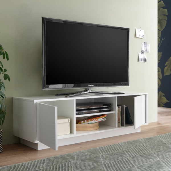 Base tv Ice colore bianco lucido - immagine 3