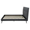 Letto singolo Stiletto con rete fissa in tessuto Ash grigio - immagine 5