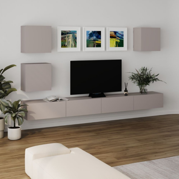 Parete attrezzata Marte colore light mocha H 170x40x300 cm. - immagine 2