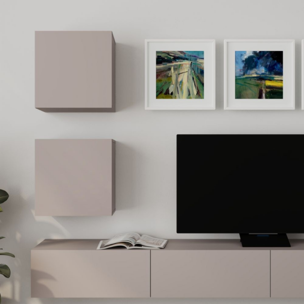 Parete attrezzata Marte colore light mocha H 170x40x300 cm. - immagine 4