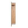 Mobile ingresso Medan 42A cannettato con specchio e 4 ripiani interni colore quercia e antracite - immagine 11