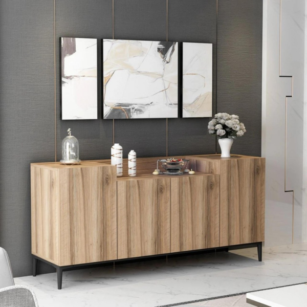 Madia Ellaria 4 ante noce 160x42x75h - immagine 2