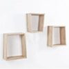 Mensola Trapezio da parete - set da 3