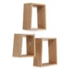 Mensola Trapezio da parete - set da 3 - immagine 2