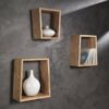Mensola Trapezio da parete - set da 3 - immagine 3