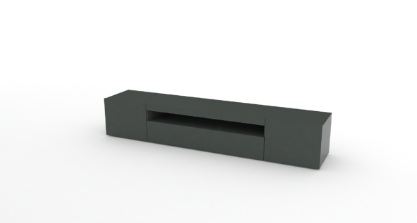 Mobile Porta TV Daiquiri - 200cm - Antracite Lucido - immagine 3