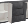 Credenza Vega 220 - 4 ante/3 cassetti - Ardesia - immagine 2