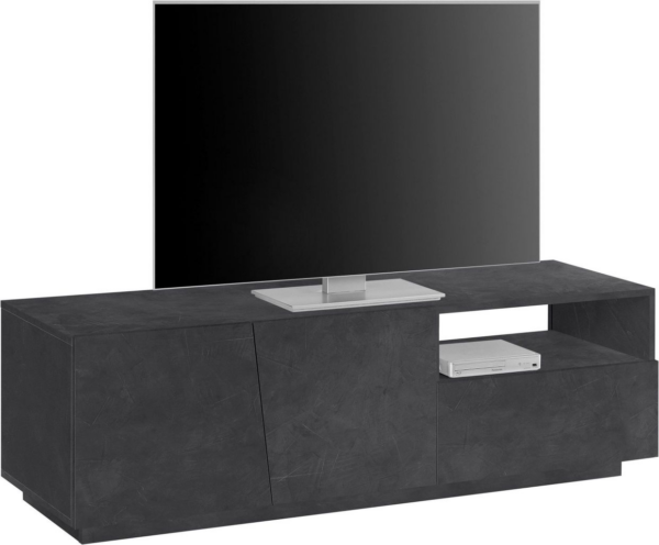 Mobile Porta TV Vega 150 - 2 ante/1 cassetto - Ardesia - immagine 3