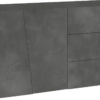 Credenza Vega 140 - 2 ante/3 cassetti - Ardesia - immagine 3