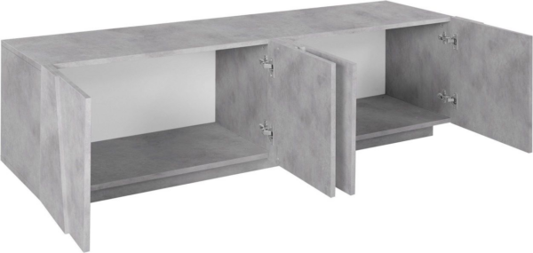 Mobile Porta TV Ping 160 - 4 ante - Cemento Bronx - immagine 2